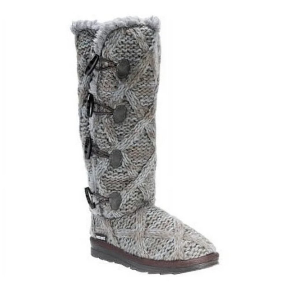 Muk Luks Women’s Felicity Boots Grey 7 NEW